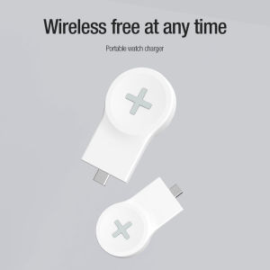 Nillkin Wireless Portable Charger For Smart Watch - Support Apple / Samsung / Huawei / Garmin - High speed Band Active Type C Fast Charging Plug Easy Light Travel Mini Size Bag Pocket Hand Strong Magnetic Function Anti Skid Silicone