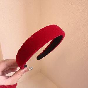 CRUSHES Hair Accessories Tweed Hairband Winter Autumn Face Smaller Hair Headband Vintage Hair Hoop CNY  Year