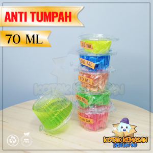 Mika Cup Puding/Mika Sambel/tempat sambel/Mika Sauce 70 ML cup sambel isi 50 pcs