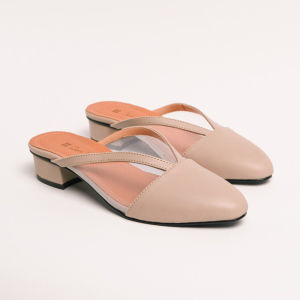 BIG SIZE 35-45 / Sepatu Bustong Kulit Wanita Pesta Wedding Hak Tinggi 3cm Kaki Gemuk Lancip