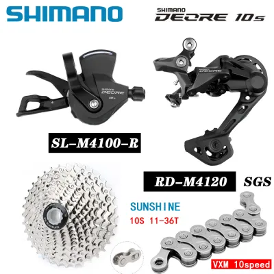 SHIMANO DEORE M4100 Groupset Mountain Bike 1x10-Speed 36T 42T 46T 50T SL+RD+SUNSHINE Cassette Cog