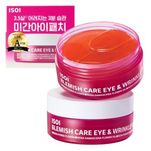 ISOI Blemish Care Under Eye Patch for Dark Circles Puffiness and Wrinkles Hydrating Gel Eye Masks with Hyaluronic Acid & Bulgarian Rose Oil Korean Skin Care (90 pcs 3.17 oz)