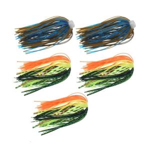5pcs 88 Strand Silicone Jigs Skirts Fishing Jigs Lures Spinnerbait Skirt Elastic Soft Umbrella Sensation Skirts Easy Use