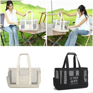 COOLSOO ความจุขนาดใหญ่ กระเป๋าถือสำหรับแมว ออกซ์ฟอร์ด ระบายอากาศได้ กระเป๋าใส่สัตว์เลี้ยง ทนทาน แบบพกพา กระเป๋าขนส่งแมว แมว