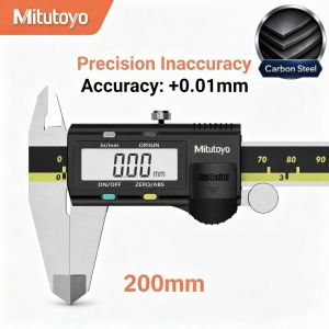 Japan Mitutoyo Electronic Digital Caliper Inch/Metric Conversion 150mm/200mm/300mm Carbon Fiber Gauge Micrometer Auto Off Extra Large LCD Screen Featured Measuring Tool