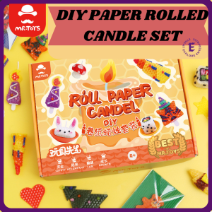 DIY Rolled Paper Candle Set Birthday Party Present Gift Unique Design Candle