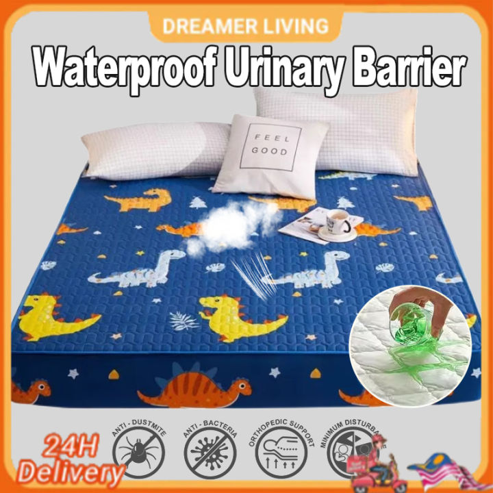 Dreamer Living Waterproof Mattress Protector Washable Fitted Sheet