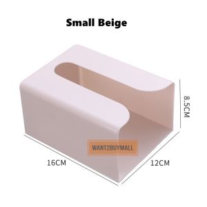 UMI Self Adhesive Kitchen Tissue Box Toilet Paper Dispenser Bathroom Tissue Storage Box with Stickers Bekas Tisu Box 纸巾收纳盒