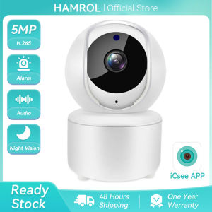 Hamrol 3MP HD WIFI IP Camera 1080P Wireless Smart Home CCTV Security PTZ Camera Auto Tracking 5X Digital Zoom Baby Monitor iCsee APP