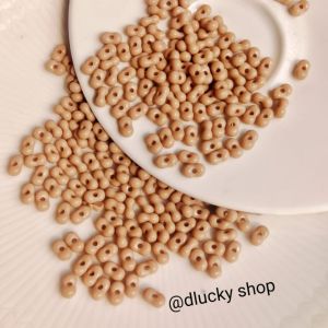 manik kacang manik peanut beads 3*4 mm pastel per 10 gram