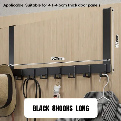 🇸🇬No Drill Door Hanger Hooks Over The Door Hook Hanger For Kitchen Bathroom Bedroom door behind hanger 门后挂钩