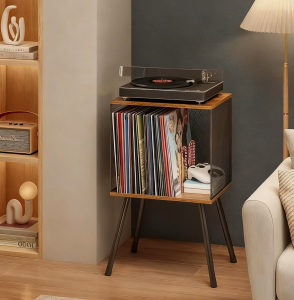 3 Tier Storage Rack Vinyl Records Organizer Floor-standing Turntable Stand Record Player Shelf Large Capacity Magazine Rack Multifunctional Display Rack Space Savers