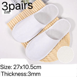 Ella Mall COD Non-woven disposable hotel slippers spa slippers coral fleece home slippers