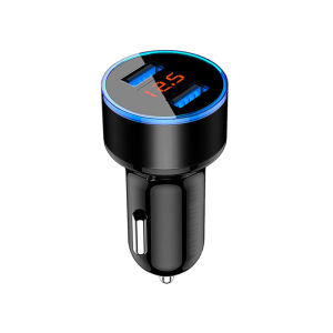 Bộ Sạc Xe Hơi USB Kép 3.1A Màn Hình LCD 2 Cổng 12-24V