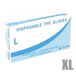 【100Pcs】Boxed Thickened TPE Disposable Gloves Food Grade Glove