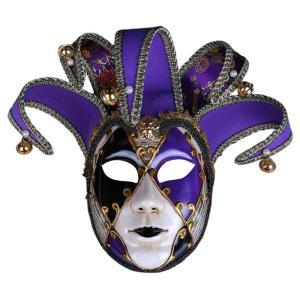 Masquerade Mask Halloween Eyemask Cosplay Costume Full Face Mask Masquerade Costume Accsessory for Halloween Wedding