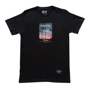 Anyway Kaos Pendek "coconut tree" Black 552