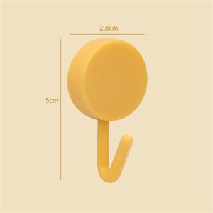 RBRY Bathroom Without Trace Nail Free Punching Door Hook Clothes Wall Hook Clothes Hanger Self-adhesive Clasps Hooks