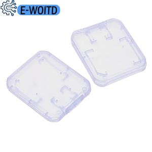 E-WOITD 10Pcs Clear Plastic Memory Card Case Micro SD TF Card Storage Box Protection