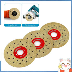 4" 100mm Diamond Cutting Grinding Disc Double-Sided Vacuum Brazed Saw Blade for Marble Granite Tiles Rock Slab Porcelain