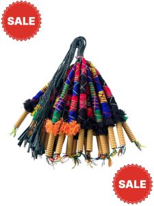 Pecut jupe kecil rajut dan lilit rotan/pecut tari jaranan/pecut kuda lumping