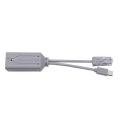 USB C Bộ chia POE USB C 48V đến 5V 2.4A cho khoảng cách dài cáp Ethernet sử dụng 10/100mbps Bộ chuyển đổi Ethernet cho nhà. 