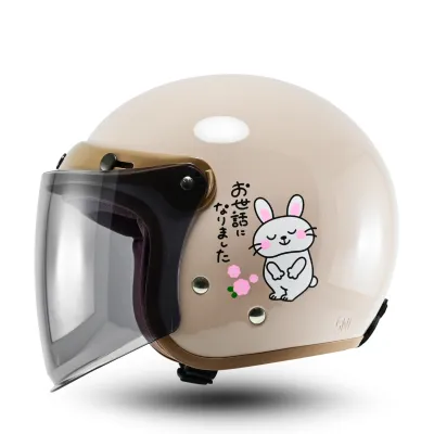 Bipplast Helm Retro Terbaru VIsta Classic Keren Kekinian Helm Cewe Lucu Estetik SNI