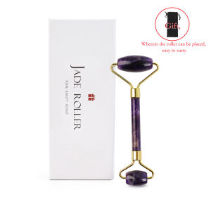 DECINIEE Ready Stock 21 Types Jade Roller Facial Massager Double Heads 100% Natural Quartz Jade Stone for Face-lift Slimming Anti-Aging Body Relax (Withbox + Gift)