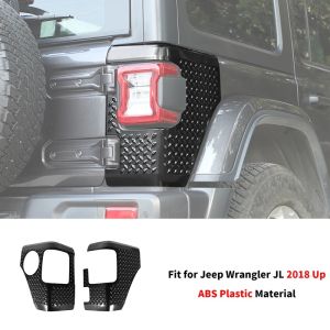 Cornerr JeCar ABS Car Front Fender Flare Corner/Tail Light Corner Cover For Jeep Wrangler JL 2018 UP Jeep Wrangler 4P7H5