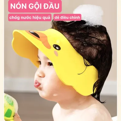 NÓN GỘI ĐẦU CHẮN NƯỚC CHO BÉ KHI TẮM HÌNH THÚ SIÊU DỄ THƯƠNG PHIÊN BẢN MỚI NHẤT 2022 - DỤNG CỤ TẮM VÀ VỆ SINH CHO BÉ - MŨ GỘI ĐẦU CHO BÉ - MŨ TẮM - MŨ TRẺ EM CHỐNG NƯỚC
