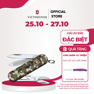 Dao xếp đa năng Classic SD Camouflage Victorinox Thụy Sĩ