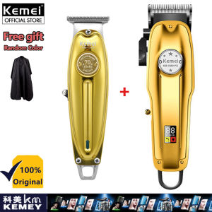 Kemei Original Professional Hair Clipper Kit Cordless Electric Shaver Razor for Man Hair Trimmer Hair Cut Machine
