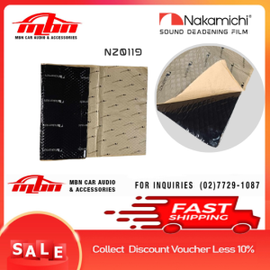NAKAMICHI SOUND DEADENING FILM SOUND DEADENING Q-FILM 82cm X 46cm 1pc HIGH QUALITY CAR DOOR BONNET SOUNDPROOF DEADENING INSULATION