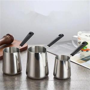 coffee milk frothing pitcher stainless steel wax melting pot  350/600/1000