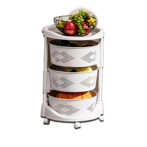 Rak Troli 3/4/5 susun / rak Susun Serbaguna Dengan Roda Rak Troli Rak Roda Rak Dapur Rak Kamar Mandi
