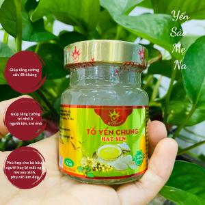 Tổ yến chưng Hạt Sen Hoàng Việt 30% yến tươi Nha Trang Khánh Hòa chính hãng không chất bảo quản thích hợp cho người lớn và trẻ em trên 1 tuổi giúp tăng cường sức đề kháng bồi bổ sức khỏe giảm mệt mỏi