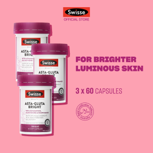 [Triple Pack] Swisse Beauty Asta-Gluta Bright 60 Caps