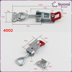 Suomi Latch Clamp Adjustable Pull Latch Cabinet Door Box Toggle Lock Clamp with Hole 100kg/180kg