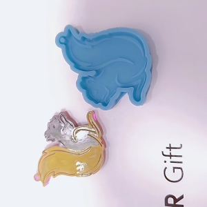 แม่พิมพ์พวงกุญแจแฟนซีรูปกระรอกหมีโคอาล่าทำจากเรซินซิลิโคนแม่พิมพ์จี้สำหรับตกแต่งพวงกุญแจ DIY เครื่องมือหัตถกรรมจี้โฮมเมด