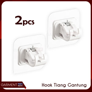 Tiang Shower Gorden Horden Jendela Gantungan Jemuran Baju Tanpa Bor Paku Besi Rak Dinding