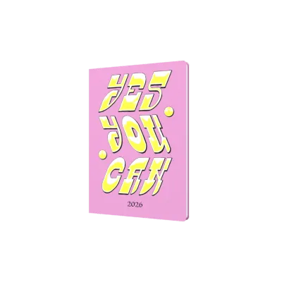 Positive by Ben Woodcock - A5 Week-To-View - Diary - 2026 Calendar Year Planner
