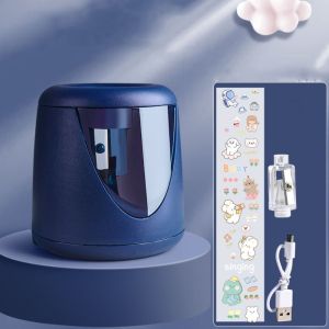 [Ready Stock] Cute Cartoon Battery/USB/Charging Electric Pencil Sharpener Switch Automatic Pencil Sharpener with Decorative Sticker Creative Stationery Office School Supplies