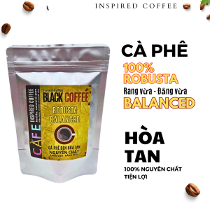 1KG Cà phê đen hòa tan nguyên chất tinh chất đậm đặc của hạt cafe rang xay cà phê Black Coffee cafe Inspired Coffee