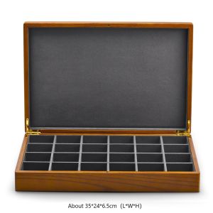 Oirlv Wooden Jewelry Ring Earrings Bracelet Watch Necklace Storage Case Jewelry Organizer Gold Jade Diamond Display Box X023