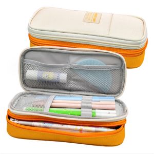 TXS01 Pen Pencil Case Kotak Tempat Pensil LUCKY DAY Water Resistant Macaron Color TKM