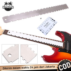 Guitar Neck Notched Straight Edge Tool Stainless Fret Ruler Untuk Gitar