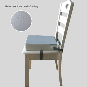 Kids Booster Seat Cushion 8cm Thick High-Density Foam Non-Slip Portable Chair Cushion with Safety Straps