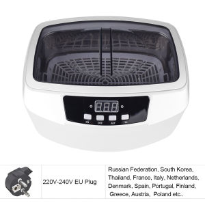 Fast Delivery 2.5L Capacity Ultrasonic Cleaner Box Washing Machine Jewelry Bottle Glasses Watch High Frequency Vibration Wash Cleaner Vegetable Fruit Cleaner