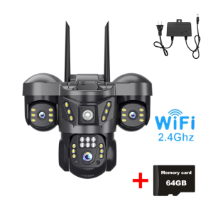IP WIFI máy ảnh 15MP Camera an ninh CCTV ngoài trời 360 PTZ âm thanh hai chiều nhà thông minh bảo vệ an ninh giám sát video