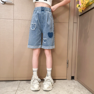 Short Jeans for Kids Girls Summer Kids Denim Shorts Children Casual Pants Little Girl Shorts Pants